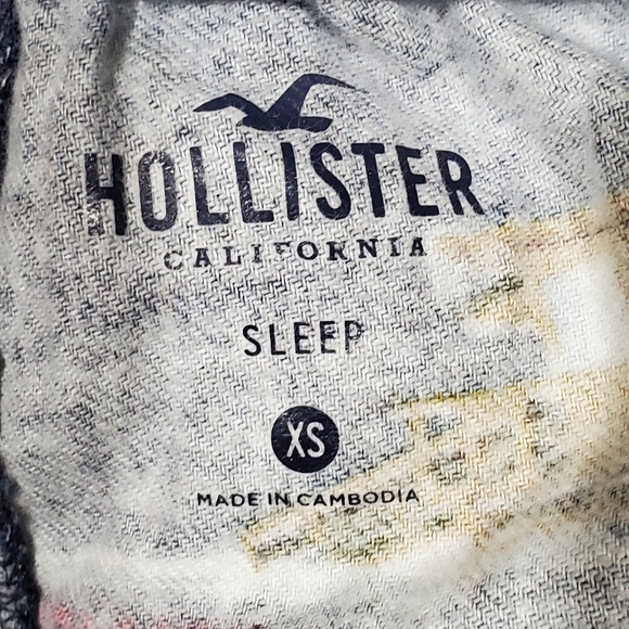 Hollister CA Navy Snowman Winter Print Sleep Pajama Jogger Pants Size XS EUC - Picture 14 of 16